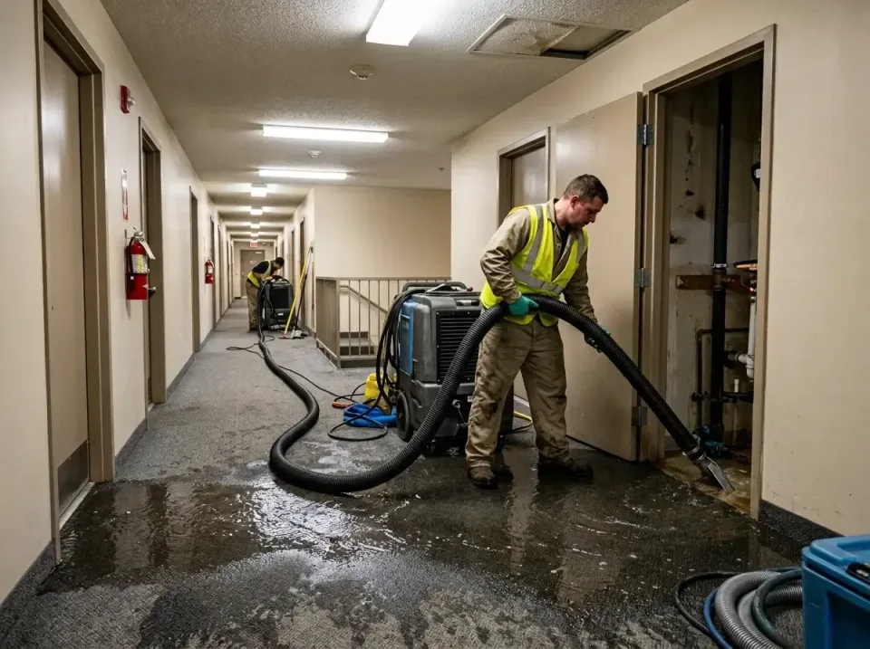 multi-unit-apartment-hallway-f-005 — frequently asked questions, Emergency Burst Pipe Water Extraction & Removal in Bunk Fos…